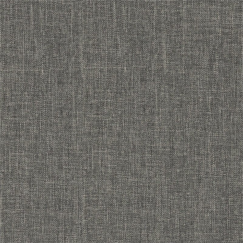 HomePop Modern Wood and Fabric Armless Accent Chair in Gray