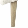 HomePop Sherpa Modern Wood and Fabric Accent Chair in Cream Finish