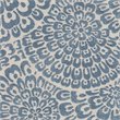 HomePop Fabric Floral Pattern Parsons Chairs in Blue/Cream (Set of 2)