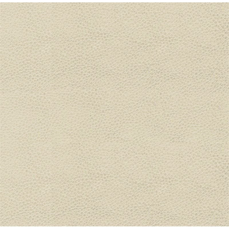 HomePop Transitional Faux Leather Large Storage Ottoman in Cream