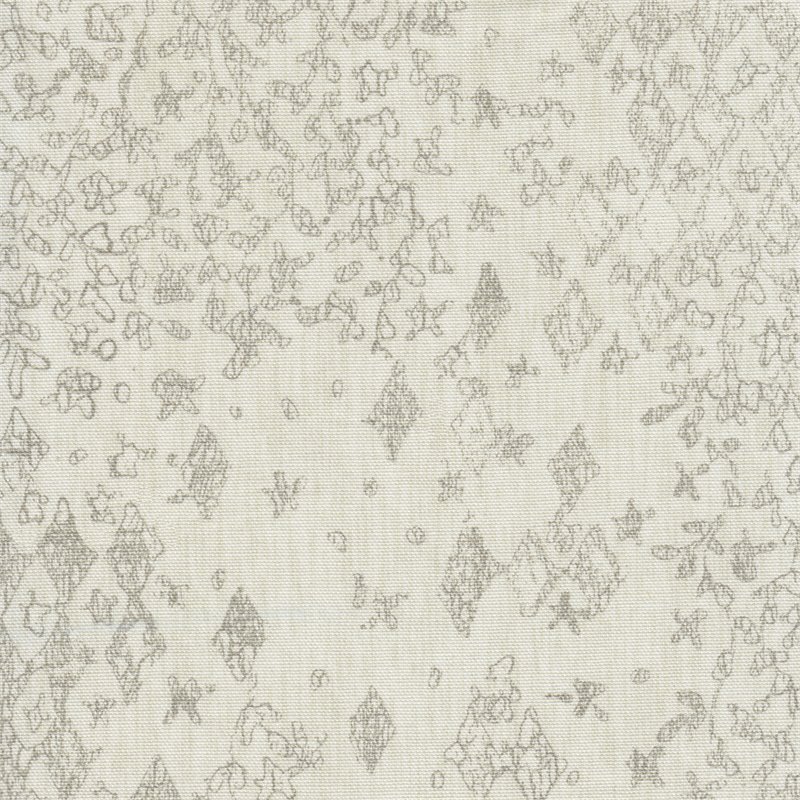 HomePop Cole Round Transitional Wood and Fabric Storage Ottoman in Cream