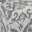 HomePop Suri Transitional Fabric Storage Ottoman with Slate Pattern in Blue