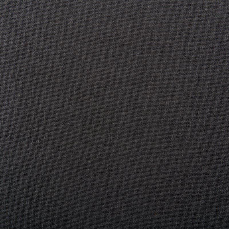 HomePop Layla Traditional Wood and Fabric Tufted Bench in Dark Charcoal Gray