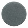 HomePop Round Transitional Wood and Fabric Storage Ottoman in Teal Blue Tweed