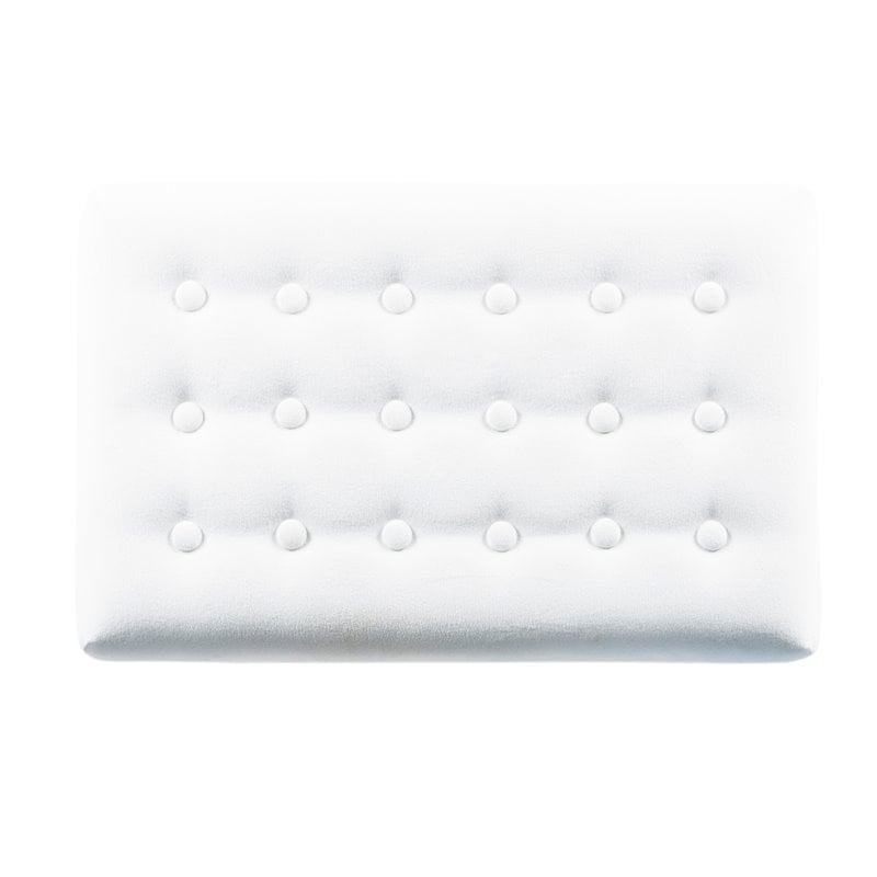 HomePop Modern Style Metal Bench with Velvet Seat in White Finish