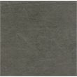 HomePop Round Traditional Wood and Faux Leather Large Storage Ottoman in Gray