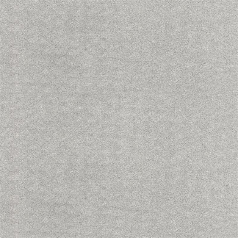 HomePop Modern Wood and Velvet Tufted Ottoman in Silver Finish