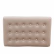 HomePop Modern Wood and Velvet Tufted Ottoman in Pink Finish
