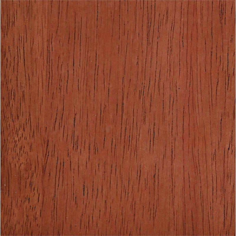 HomePop Transitional Faux Leather Storage Ottoman in Brown Finish