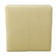 HomePop Luxury Transitional Fabric Storage Ottoman in Tan Finish