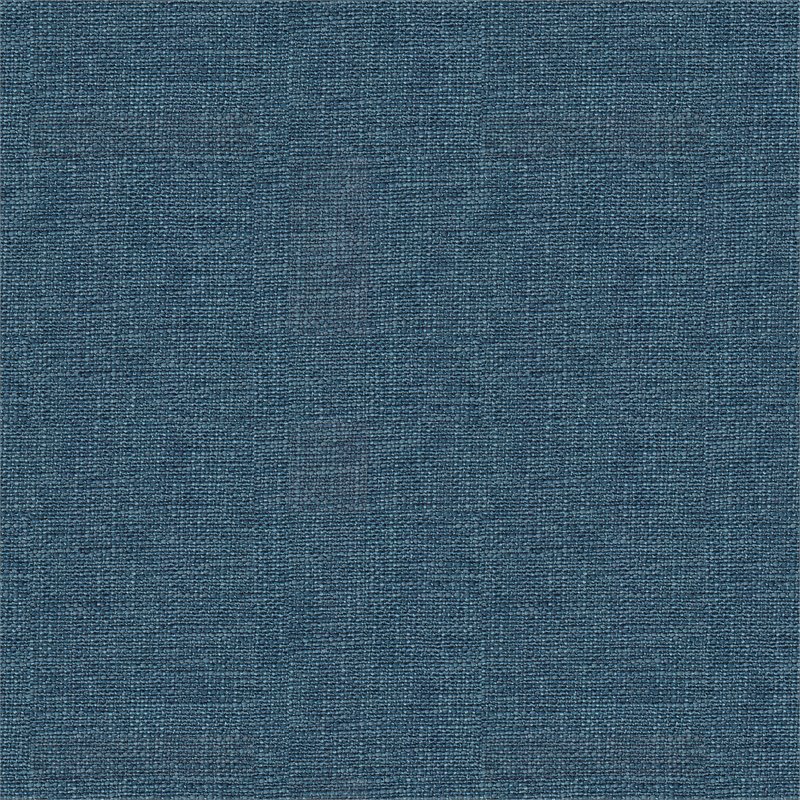 HomePop Rectangle Traditional Fabric Storage Bench with Nailhead Trim in Blue