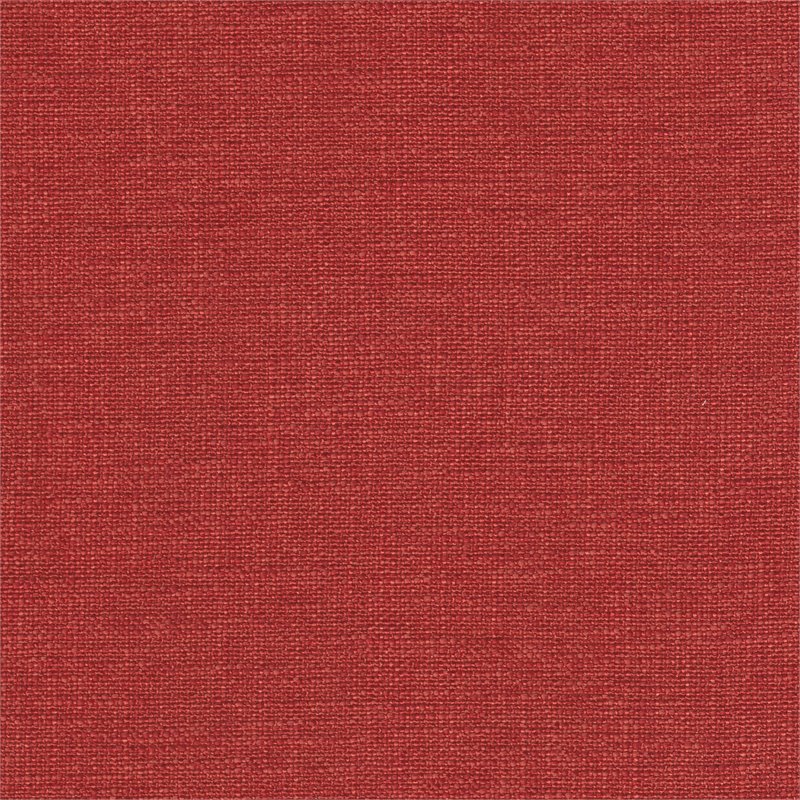 HomePop Ainsley Traditional Fabric Button Tufted Storage Bench in Cranberry Red