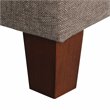 HomePop Ainsley Traditional Fabric Tufted Storage Bench in Textured Brown