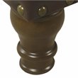 HomePop Traditional Faux Leather Large Storage Bench w/ Nailhead Trim in Brown