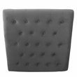 HomePop Traditional Wood and Fabric Tufted Ottoman with Storage in Gray