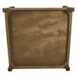 HomePop Traditional Wood and Fabric Tufted Ottoman with Storage in Gray