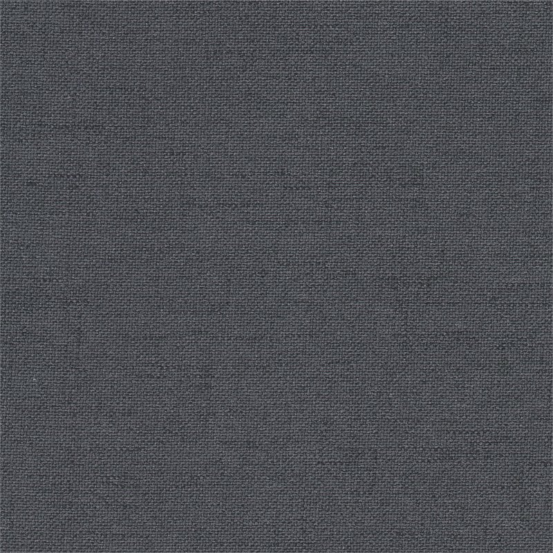 HomePop Traditional Fabric Large Storage Bench with Nailhead Trim in Charcoal