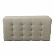 HomePop Traditional Fabric Tufted Storage Bench in Gray Finish