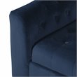 HomePop Traditional Velvet Fabric Storage Bench and Settee in Blue