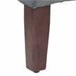 HomePop Traditional Velvet Fabric Storage Bench and Settee in Gray