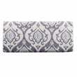 HomePop Transitional Fabric Large Decorative Storage Bench in Blue