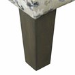HomePop Transitional Fabric Large Decorative Storage Bench in Antiqued Blue
