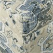 HomePop Transitional Fabric Large Decorative Storage Bench in Antiqued Blue