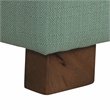 HomePop Traditional Fabric Tufted Large Storage Bench in Teal Blue