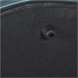 HomePop Transitional Faux Leather Large Storage Ottoman in Blue