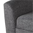 HomePop Tara Transitional Fabric Storage Bench and Settee in Heathered Gray