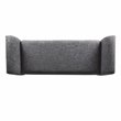 HomePop Tara Transitional Fabric Storage Bench and Settee in Heathered Gray