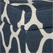 HomePop Transitional Fabric Large Decorative Storage Bench in Navy Blue Geo