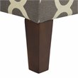 HomePop Transitional Fabric Large Decorative Storage Bench in Geo Gray