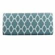 HomePop Transitional Fabric Large Decorative Storage Bench in Teal Blue