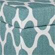 HomePop Transitional Fabric Large Decorative Storage Bench in Teal Blue
