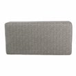 HomePop Modern Fabric Storage Bench with Solid Wood Legs in Gray