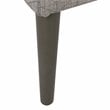 HomePop Modern Fabric Storage Bench with Solid Wood Legs in Gray
