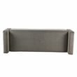 HomePop Fulton Modern Velvet Fabric Storage Bench in Gray Finish