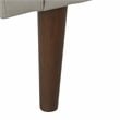HomePop Fulton Modern Velvet Fabric Storage Bench in Gray Finish