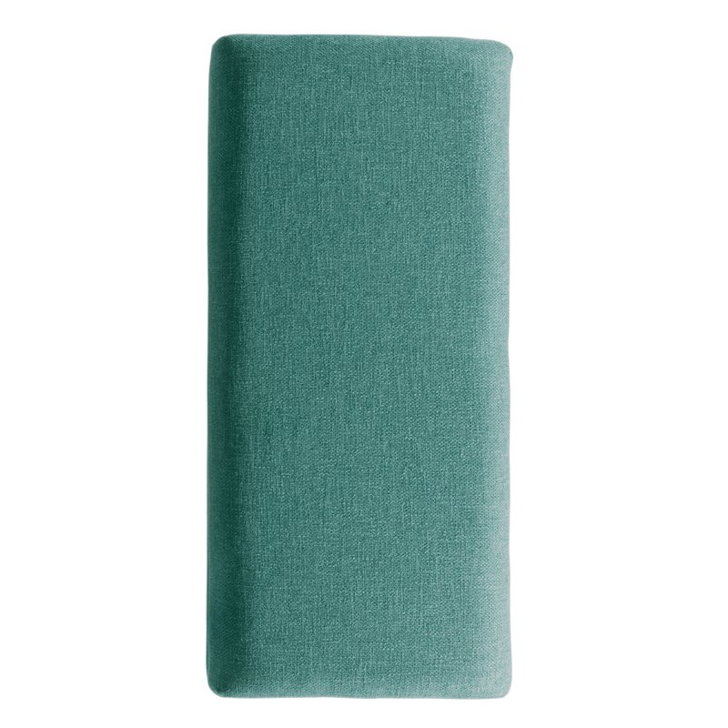 HomePop Transitional Fabric Textured Decorative Storage Bench in Teal Blue