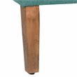 HomePop Transitional Fabric Textured Decorative Storage Bench in Teal Blue