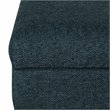 HomePop Transitional Fabric Textured Decorative Storage Bench in Blue