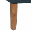 HomePop Transitional Fabric Textured Decorative Storage Bench in Blue