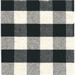 HomePop Traditional Cotton Plaid Pattern Decorative Pet Bed in Mini Black