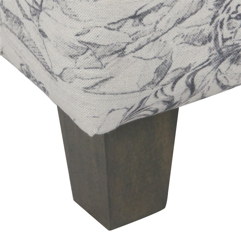 HomePop Transitional Wood and Fabric Kids' Jungle Swoop Chair in Gray Finish