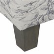 HomePop Transitional Wood and Fabric Kids' Jungle Swoop Chair in Gray Finish