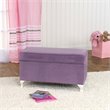 HomePop Traditional Fabric Diva Decorative Storage Bench in Purple