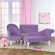 HomePop Traditional Fabric Diva Decorative Storage Bench in Purple