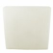 HomePop Square Transitional Wood and Woven Fabric Ottoman in Cream