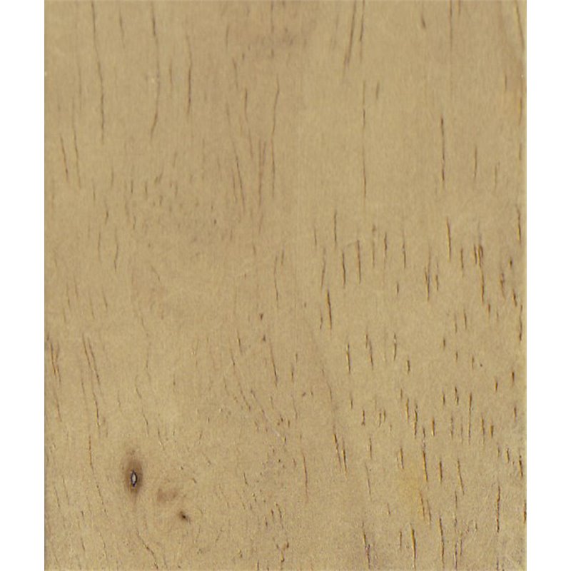 HomePop Square Transitional Wood and Woven Fabric Ottoman in Cream